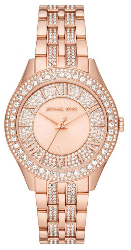  Shop Authentic Michael Kors Harlowe Rose Gold Dial Rose Gold Steel Strap Watch For Women - MK4710 - Luxxuri