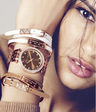  Shop Authentic Michael Kors Darci Brown Dial Rose Gold Stainless Steel Strap Watch for Women - MK3217 - Luxxuri