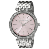  Shop Authentic Michael Kors Darci Crystal Pink Dial Silver Stainless Steel Strap Watch for Women - MK3352 - Luxxuri