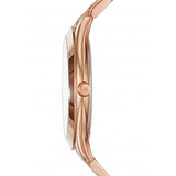  Shop Authentic Michael Kors Slim Runway Quartz Blue Dial Rose Gold Steel Strap Watch For Women - MK3494 - Luxxuri