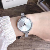  Shop Authentic Michael Kors Jaryn Quartz Silver Dial Silver Steel Strap Watch For Women - MK3783 - Luxxuri