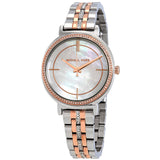  Shop Authentic Michael Kors Cinthia Mother of Pearl Dial Two Tone Steel Strap Watch For Women - MK3831 - Luxxuri