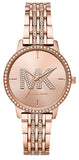  Shop Authentic Michael Kors Melissa Pave Quartz Rose Gold Dial Rose Gold Steel Strap Watch for Women - MK4372 - Luxxuri