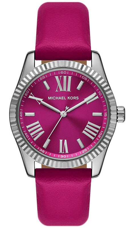  Shop Authentic Michael Kors Lexington Quartz Fuchsia Dial Fuchsia Leather Strap Watch For Women - MK4749 - Luxxuri