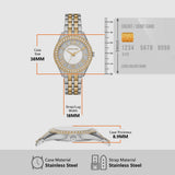  Shop Authentic Michael Kors Harlowe Three-Hand Crystals White Dial Two Tone Steel Strap Watch for Women - MK4811 - Luxxuri
