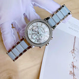  Shop Authentic Michael Kors Parker White Dial Two Tone Steel Strap Watch for Women - MK6138 - Luxxuri