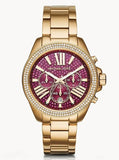  Shop Authentic Michael Kors Wren Purple Dial Gold Steel Strap Watch for Women - MK6290 - Luxxuri
