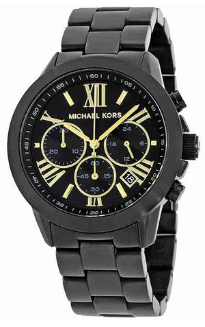  Shop Authentic Michael Kors Brecken Chronograph Black Dial Black Steel Strap Watch for Women - MK6302 - Luxxuri