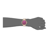  Shop Authentic Michael Kors Mini Parker Multi-Function Plum Mother of Pearl Dial Rose Gold Steel Strap Watch For Women - MK6403 - Luxxuri
