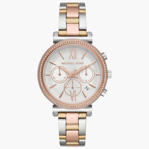  Shop Authentic Michael Kors Sofie Chronograph White Dial Two Tone Steel Strap Watch For Women - MK6688 - Luxxuri