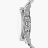  Shop Authentic Michael Kors Ritz Chronograph Crystals Silver Dial Silver Steel Strap Watch for Women - MK6746 - Luxxuri