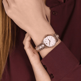  Shop Authentic Michael Kors Runway Mother of Pearl Dial Rose Gold Steel Strap Watch For Women - MK6856 - Luxxuri