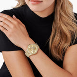  Shop Authentic Michael Kors Camille Pavé Crystals Gold Dial Gold Steel Strap Watch for Women - MK6958 - Luxxuri