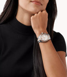  Shop Authentic Michael Kors Everest Chronograph Silver Dial Two Tone Steel Strap Watch For Women - MK6975 - Luxxuri