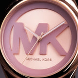  Shop Authentic Michael Kors Janelle Three Hand Rose Gold Dial Pink Rubber Strap Watch For Women - MK7139 - Luxxuri
