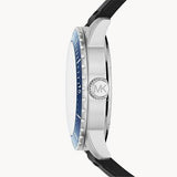  Shop Authentic Michael Kors Cunningham Multifunction Blue Dial Black Rubber Strap Watch For Men - MK7160 - Luxxuri