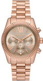  Shop Authentic Michael Kors Lexington Chronograph Grey Dial Rose Gold Steel Strap Watch For Women - MK7217 - Luxxuri