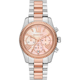  Shop Authentic Michael Kors Lexington Chronograph Rose Gold Dial Two Tone Steel Strap Watch For Women - MK7219 - Luxxuri