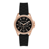  Shop Authentic Michael Kors Mini Pilot Black Dial Black Silicone Strap Watch For Women - MK7373 - Luxxuri