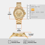 Shop Authentic Michael Kors Wren Chronograph Gold Dial Gold Steel Strap Watch for Women - MK7428 - Luxxuri