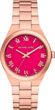  Shop Authentic Michael Kors Lennox Analog Pink Dial Rose Gold Steel Strap Watch for Women - MK7462 - Luxxuri