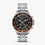  Shop Authentic Michael Kors Bayville Chronograph Black Dial Silver Steel Strap Watch For Men - MK8725 - Luxxuri