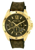  Shop Authentic Michael Kors Brecken Chronograph Black Dial Brown Leather Strap Watch For Men - MK8849 - Luxxuri