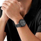  Shop Authentic Michael Kors Lexington Chronograph Black Dial Black Steel Strap Watch for Men - MK9154 - Luxxuri