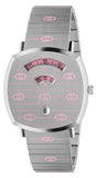  Shop Authentic Gucci Grip Quartz Silver Dial Silver Steel Strap Watch For Women - YA157438 - Luxxuri