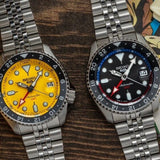  Shop Authentic Seiko 5 Sport SKX GMT US Special Creation Automatic Yellow Dial Silver Steel Strap Watch for Men - SSK017K1 - Luxxuri