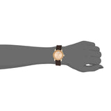  Shop Authentic Movado Bold Rose Gold Dial Brown Leather Strap Watch For Women - 3600438 - Luxxuri