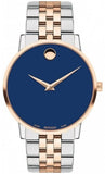  Shop Authentic Movado Museum Classic Blue Dial Two Tone Steel Strap Watch for Men - 0607267 - Luxxuri