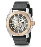  Shop Authentic Fossil Modern Machine Automatic Skeleton Dial Black Leather Strap Watch for Men - ME3082 - Luxxuri