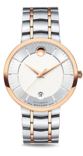  Shop Authentic Movado 1881 Automatic Silver Dial Two Tone Steel Strap Watch For Men - 607063 - Luxxuri