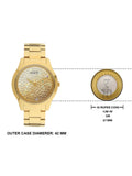  Shop Authentic Guess Crush Gold Dial Gold Steel Strap Watch For Women - GW0020L2 - Luxxuri