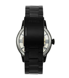  Shop Authentic Fossil Townsman Automatic Skeleton Black Dial Black Steel Strap Watch for Men - ME3197 - Luxxuri