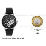  Shop Authentic Armani Exchange Cayde Chronograph Black Dial Black Leather Strap Watch for Men - AX2745 - Luxxuri