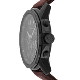  Shop Authentic Armani Exchange Outerbanks Chronograph Black Dial Brown Leather Strap Watch For Men - AX1732 - Luxxuri