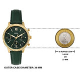  Shop Authentic Fossil Neutra Chronograph Green Dial Green Leather Strap Watch for Women - ES5239 - Luxxuri