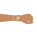  Shop Authentic Guess Dream Quartz Gold Dial Gold Mesh Strap Watch For Women - GW0550L2 - Luxxuri