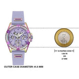  Shop Authentic Guess Queen Quartz Purple Dial Purple Silicone Strap Watch For Women - GW0536L4 - Luxxuri