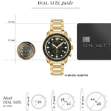  Shop Authentic Versace Greca Dome Chronograph Black Dial Gold Steel Strap Watch for Men - VE6K00523 - Luxxuri
