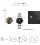  Shop Authentic Daniel Wellington Iconic Link Black Dial Silver Steel Strap Watch for Women - DW00100204 - Luxxuri