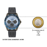  Shop Authentic Guess Odyssey Quartz Blue Dial Gunmetal Steel Strap Watch For Men - W1107G5 - Luxxuri
