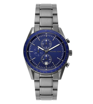  Shop Authentic Michael Kors Accelerator Chronograph Blue Dial Grey Steel Strap Watch For Men - MK9111 - Luxxuri