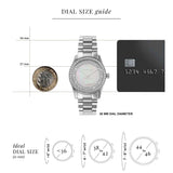  Shop Authentic Michael Kors Lexington Lux Three Hand Mother of Pearl Silver Dial Silver Steel Strap Watch for Women - MK7445 - Luxxuri