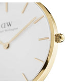  Shop Authentic Daniel Wellington Classic Petite Evergold White Dial Gold Mesh Bracelet Watch For Women - DW00100346 - Luxxuri