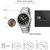  Shop Authentic Maserati Stile Chronograph Black Dial Silver Steel Strap Watch For Men - R8873642010 - Luxxuri