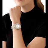  Shop Authentic Michael Kors Harlowe Three-Hand Crystals White Dial Two Tone Steel Strap Watch for Women - MK4811 - Luxxuri