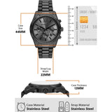  Shop Authentic Michael Kors Lexington Chronograph Black Dial Black Steel Strap Watch for Men - MK9154 - Luxxuri